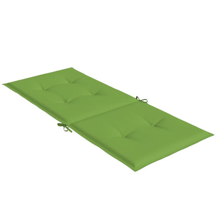 Stolsdynor högt ryggstöd 2 st melerad grön 120x50x4 cm tyg