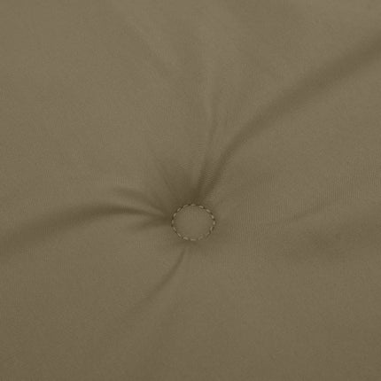 Stolsdynor högt ryggstöd 2 st melerad taupe 120x50x4 cm tyg