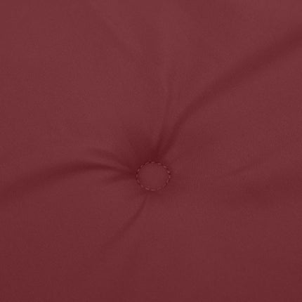 Stolsdynor högt ryggstöd 2 st melerad vinröd 120x50x4 cm tyg