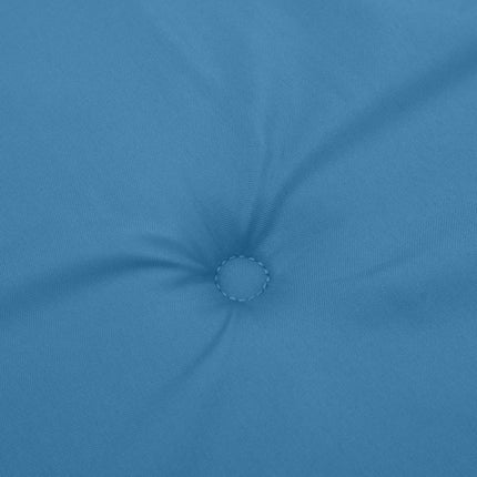 Stolsdynor lågt ryggstöd 2 st melerad blå 100x50x4 cm tyg