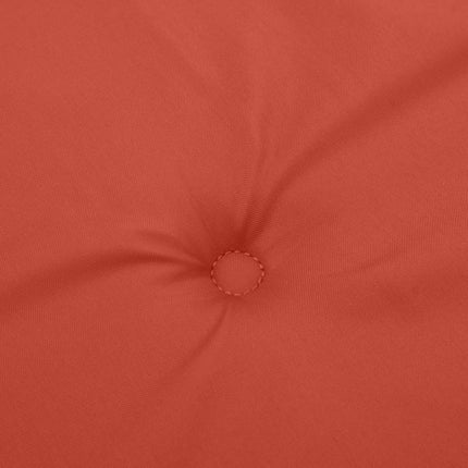 Stolsdynor lågt ryggstöd 6 st melerad röd 100x50x4 cm tyg