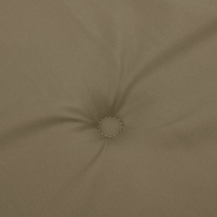 Stolsdynor lågt ryggstöd 2 st melerad taupe 100x50x4 cm tyg