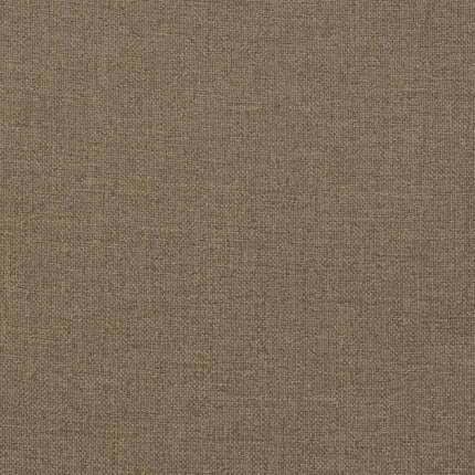 Stolsdynor lågt ryggstöd 2 st melerad taupe 100x50x4 cm tyg