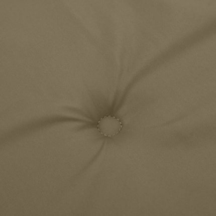 Stolsdynor lågt ryggstöd 4 st melerad taupe 100x50x4 cm tyg