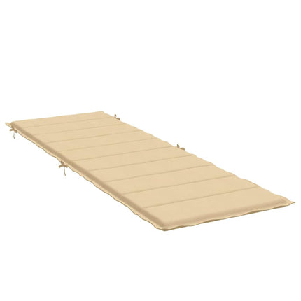 Solsängsdyna melerad beige 186x58x4 cm tyg