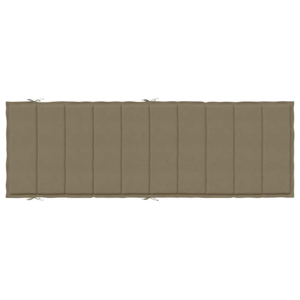 Solsängsdyna melerad taupe 186x58x4 cm tyg