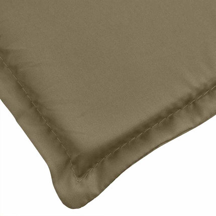 Solsängsdyna melerad taupe 186x58x4 cm tyg