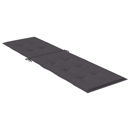 Solsängsdyna melerad antracit (75+105) x 50 x 4 cm tyg
