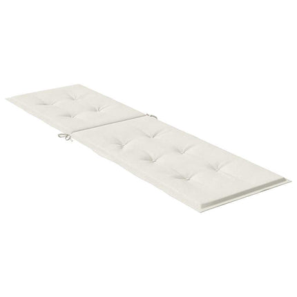 Solsängsdyna melerad gräddvit (75+105) x 50 x 4 cm tyg