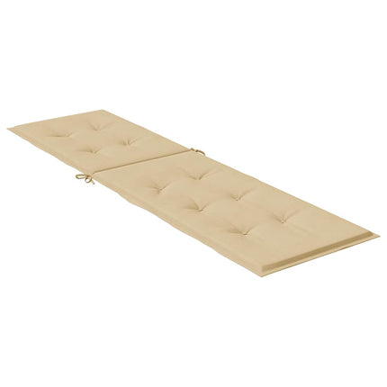 Solsängsdyna melerad beige (75+105) x 50 x 4 cm tyg