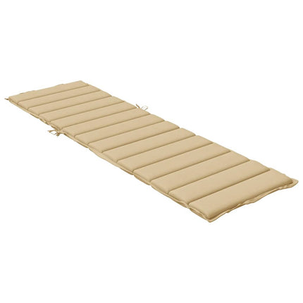 Solsängsdyna melerad beige 200x50x4 cm tyg