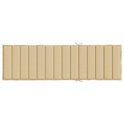 Solsängsdyna melerad beige 200x50x4 cm tyg