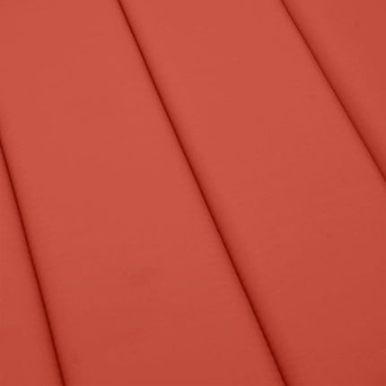 Solsängsdyna melerad röd 200x50x4 cm tyg