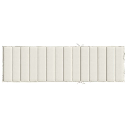 Solsängsdyna melerad gräddvit 200x60x4 cm tyg