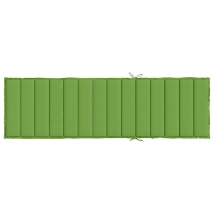 Solsängsdyna melerad grön 200x60x4 cm tyg