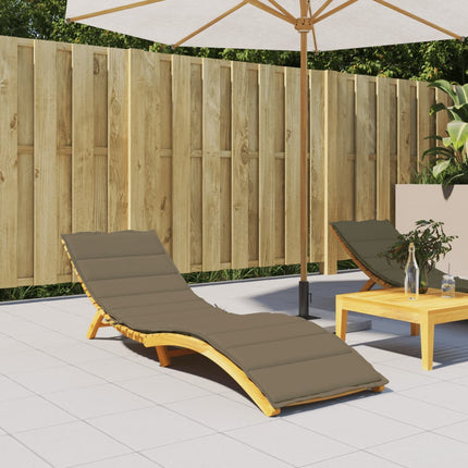 Solsängsdyna melerad taupe 200x60x4 cm tyg