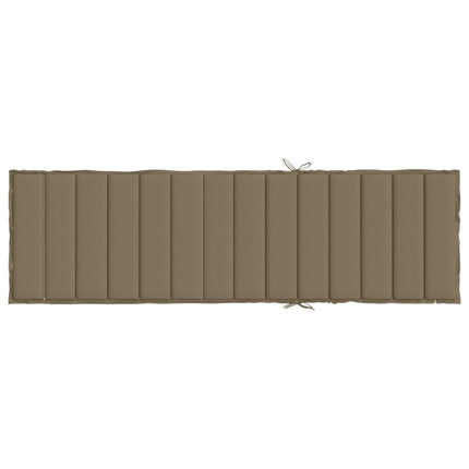 Solsängsdyna melerad taupe 200x60x4 cm tyg