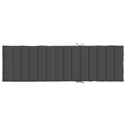 Solsängsdyna melerad antracit 200x70x4 cm tyg