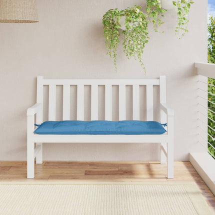 Bänkdyna melerad blå 120x50x7 cm tyg