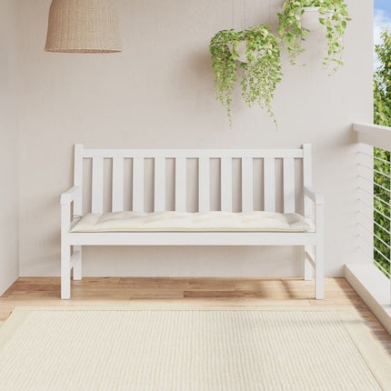 Bänkdyna melerad gräddvit 150x50x7 cm tyg