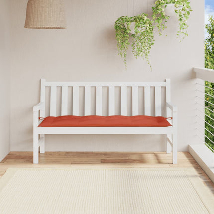 Bänkdyna melerad röd 150x50x7 cm tyg