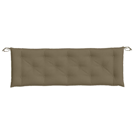 Bänkdyna melerad taupe 150x50x7 cm tyg