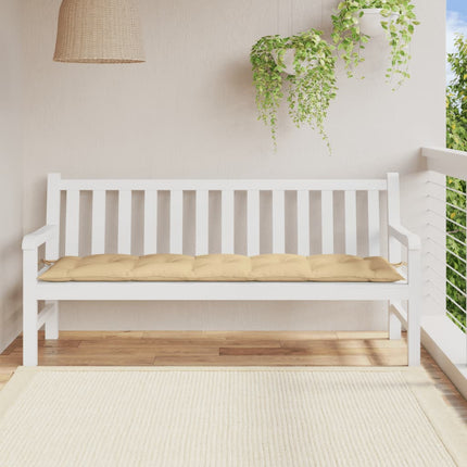 Bänkdyna melerad beige 180x50x7 cm tyg