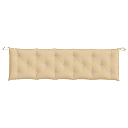 Bänkdyna melerad beige 180x50x7 cm tyg