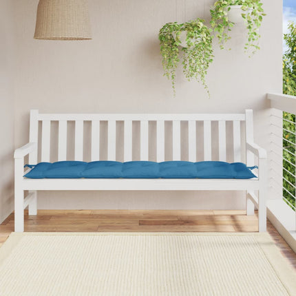 Bänkdyna melerad blå 180x50x7 cm tyg