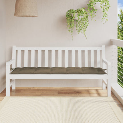 Bänkdyna melerad taupe 180x50x7 cm tyg