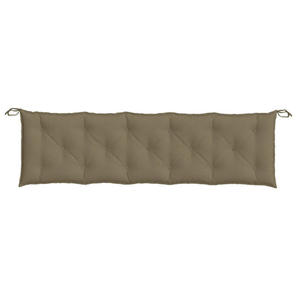 Bänkdyna melerad taupe 180x50x7 cm tyg