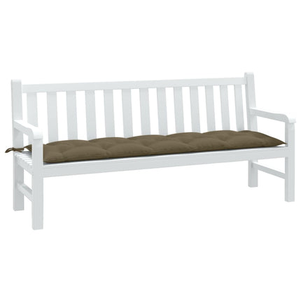 Bänkdyna melerad taupe 180x50x7 cm tyg