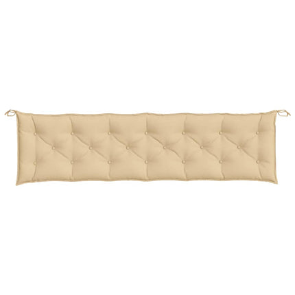 Bänkdyna melerad beige 200x50x7 cm tyg