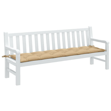 Bänkdyna melerad beige 200x50x7 cm tyg