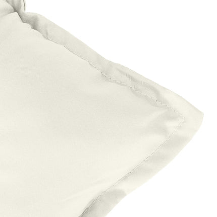 Bänkdyna 2 st melerad gräddvit 100x50x7 cm tyg