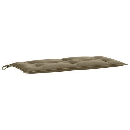 Bänkdyna 2 st melerad taupe 100x50x7 cm tyg