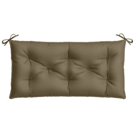 Bänkdyna 2 st melerad taupe 100x50x7 cm tyg