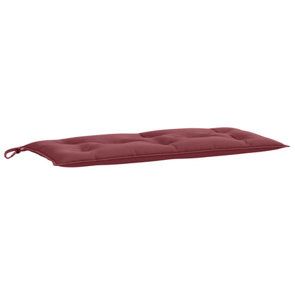 Bänkdyna 2 st melerad vinröd 100x50x7 cm tyg