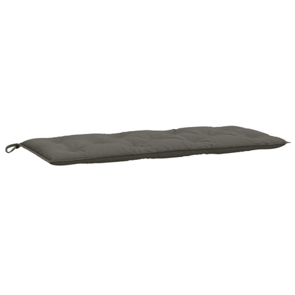 Bänkdyna 2 st melerad mörkgrå 120x50x7 cm tyg