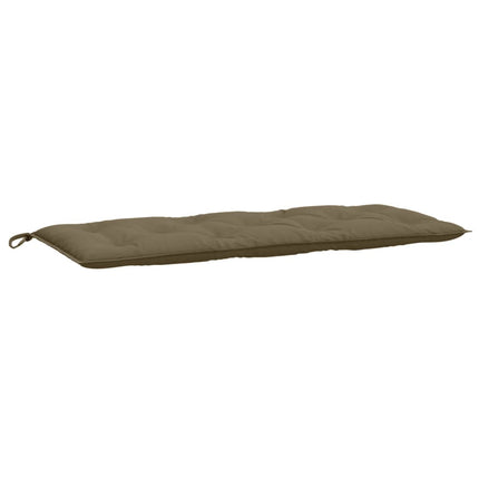 Bänkdyna 2 st melerad taupe 120x50x7 cm tyg