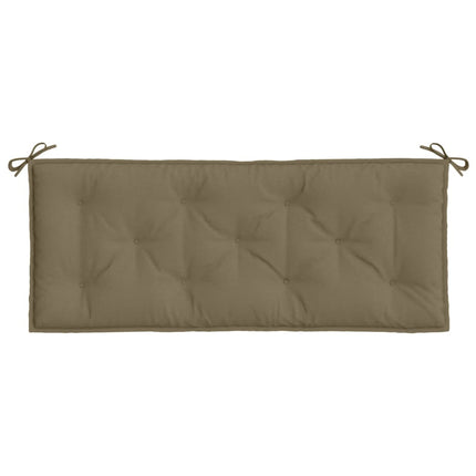 Bänkdyna 2 st melerad taupe 120x50x7 cm tyg