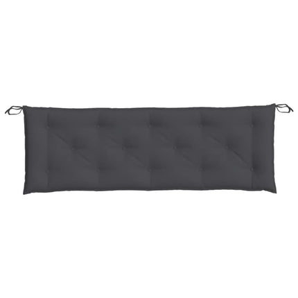 Bänkdynor 2 st melerad antracit 150x50x7 cm tyg
