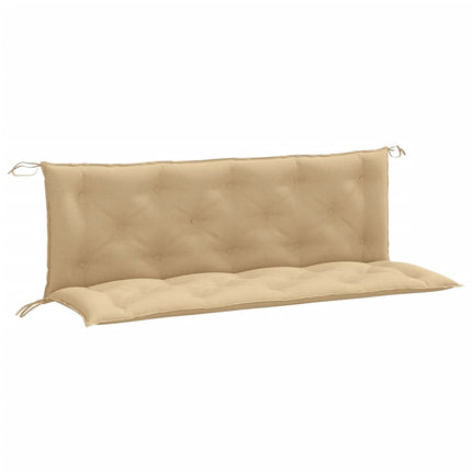 Bänkdyna 2 st melerad beige 150x50x7 cm tyg