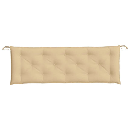 Bänkdyna 2 st melerad beige 150x50x7 cm tyg