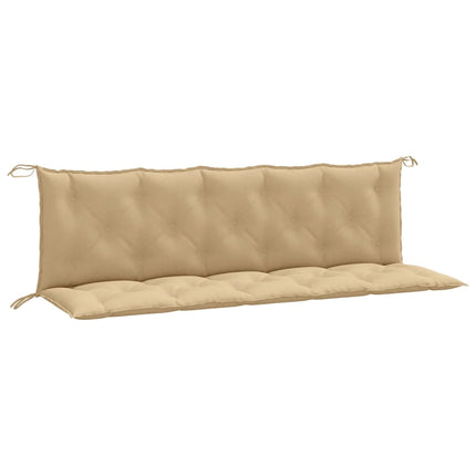 Bänkdyna 2 st melerad beige 180x50x7 cm tyg