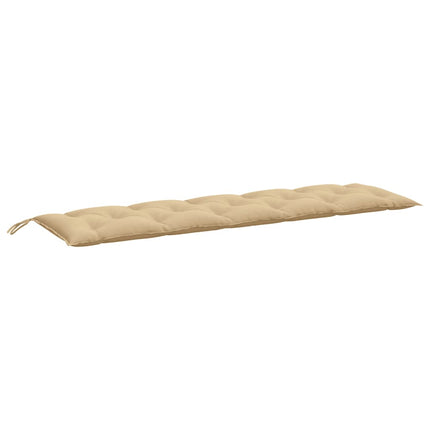 Bänkdyna 2 st melerad beige 180x50x7 cm tyg