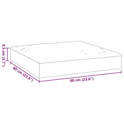 Palldyna melerad röd 60x60x9,5 cm tyg