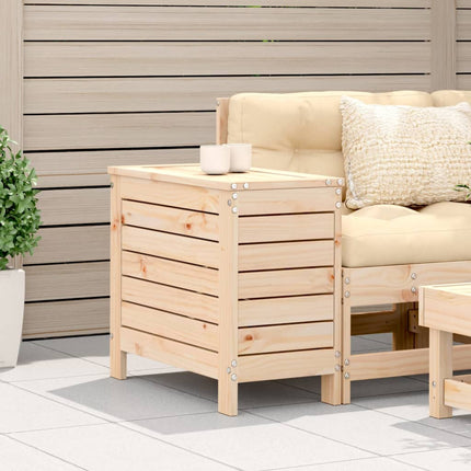 Fotpall för trädgården 62x31,5x52 cm massiv furu