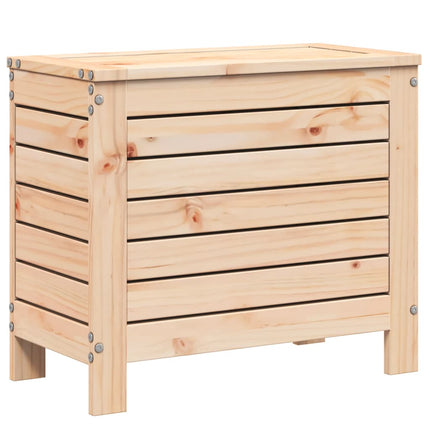 Fotpall för trädgården 62x31,5x52 cm massiv furu