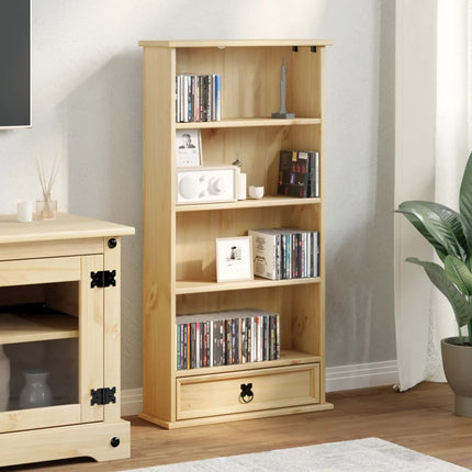 CD-hylla Corona 52x17,5x103 cm massiv furu